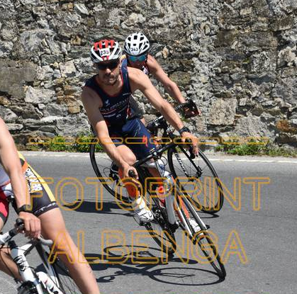 La frazione di ciclismo del Triathlon Olimpico di Pietra Ligure